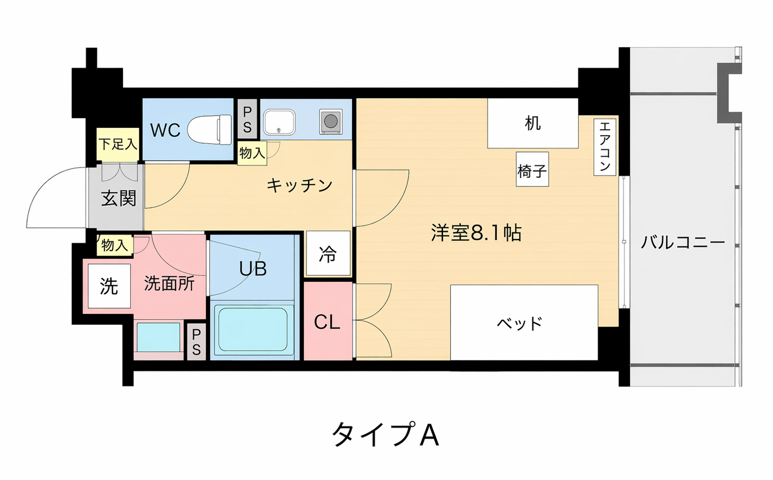 Aタイプ 間取り図
