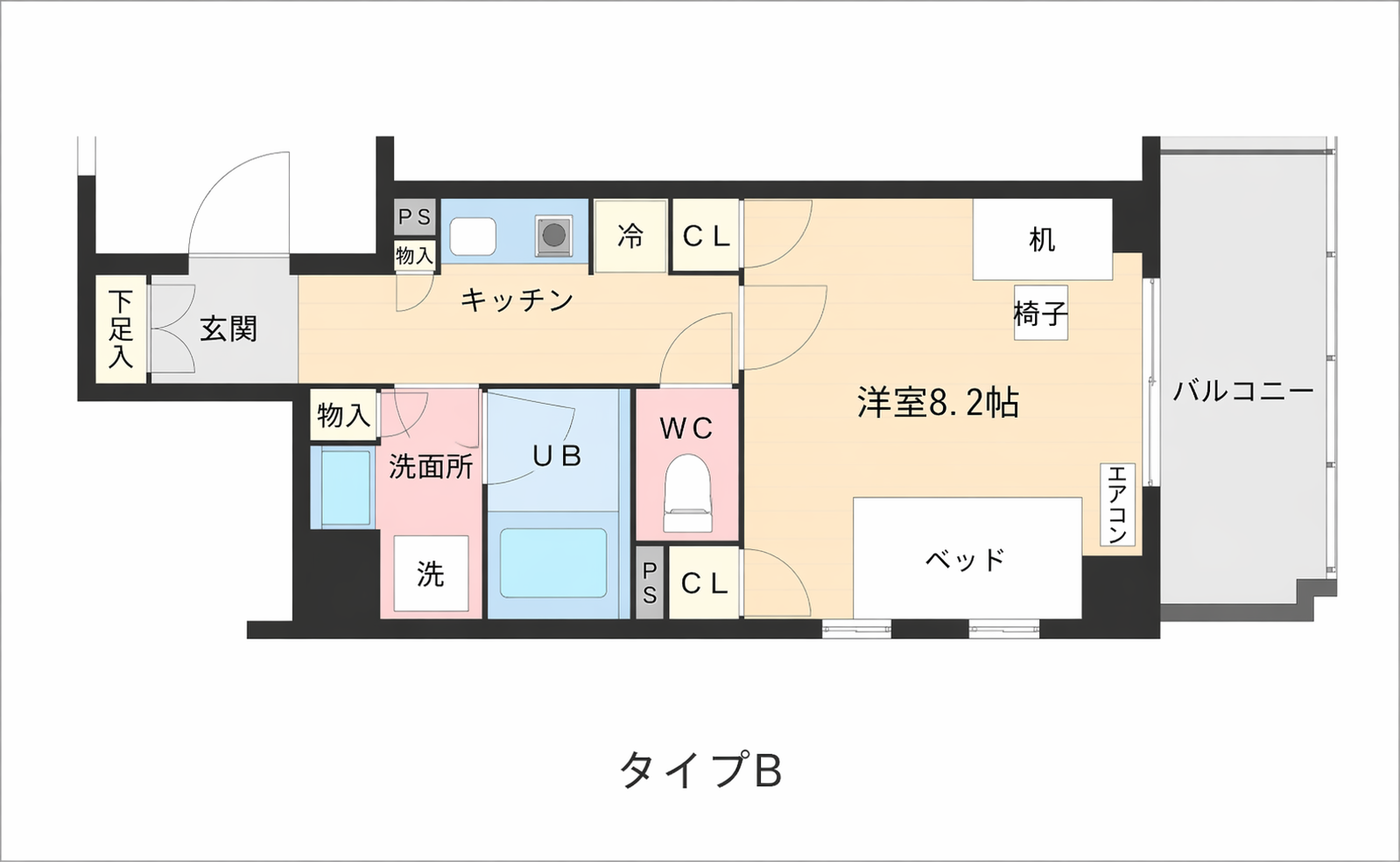 Bタイプ 間取り図